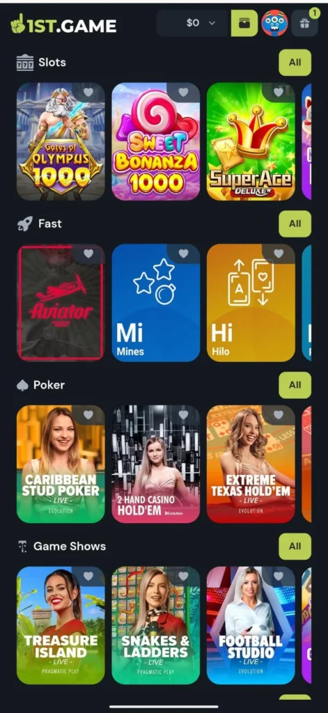 1st Game App